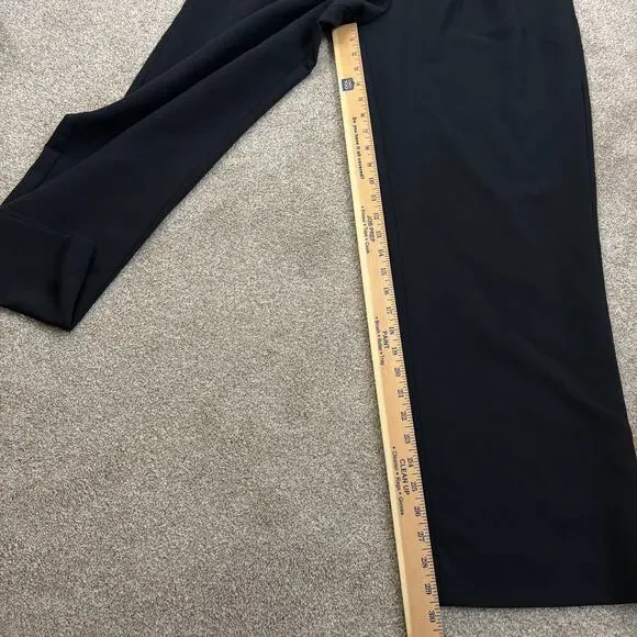 Abercrombie & Fitch Curve Love Sloane Tailored Wide Leg Pant Black Womens Size 8 - Picture 12 of 12